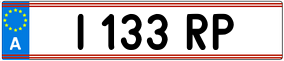 Truck License Plate